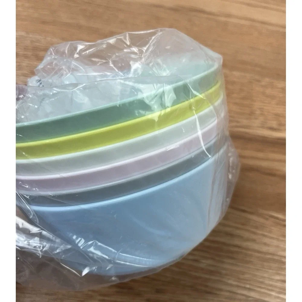 Set of 30 Pieces Ikea Kalas Pastel Kids Dish Set Plates, Bowls, Flatware NEW